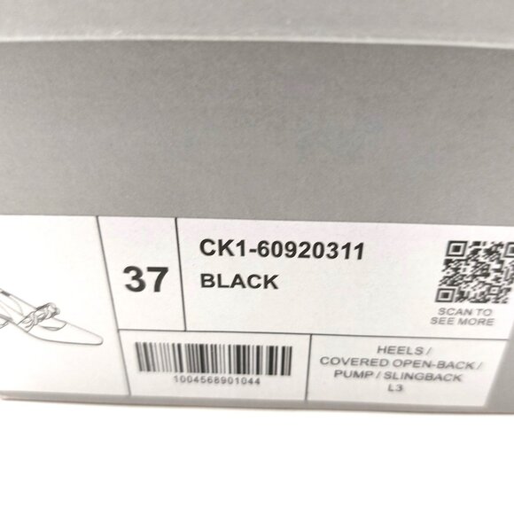 Braided Chain-Link Slingback Pumps - Black 6.5/7 US - Picture 13 of 13